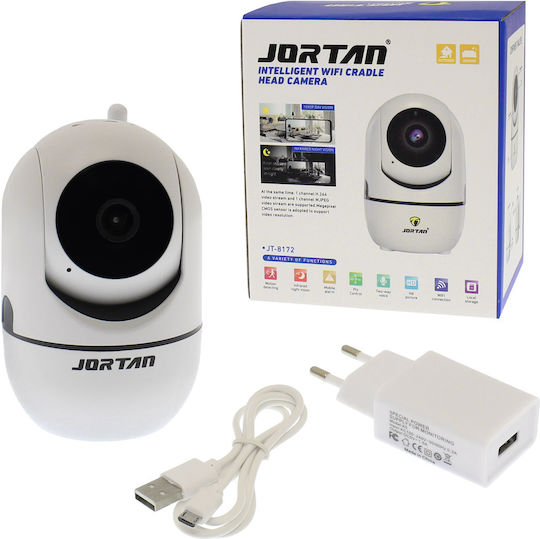Jortan 8172HJ IP Surveillance Camera Wi-Fi Full HD 1080p with Two-Way Communication and Lens 3.6mm