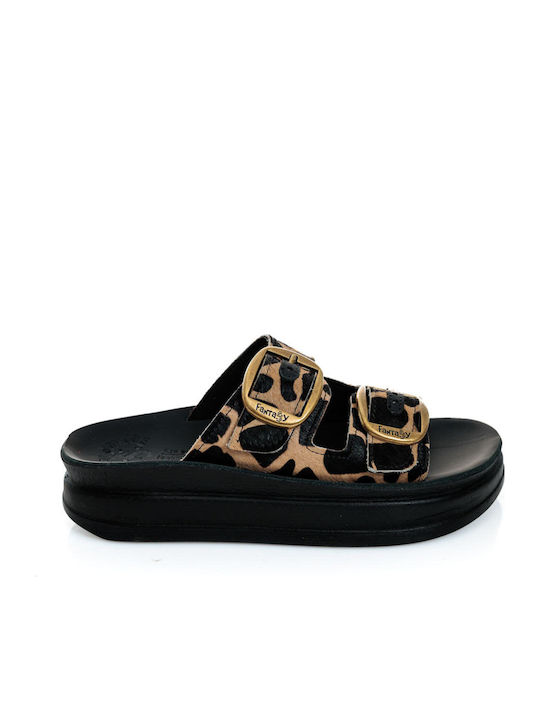 Fantasy Sandals Ζefi Leather Women's Flat Sanda...