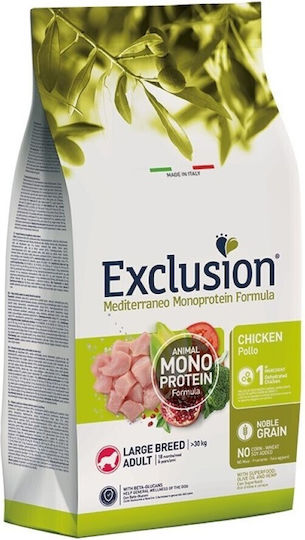 Exclusion 12kg Dry Food for Adult Large Breed Dogs with Chicken