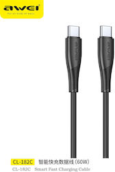 Awei Cl-182c USB 2.0 USB-C male - USB-C 60W 1m Awei Cl-182c USB 2.0 USB-C male - USB-C 60W 1m
