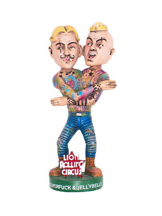 Lion Rolling Circus Animal Decorativ din Polirășină 20.3cm 1buc