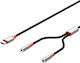 XO Nb269b Μετατροπέας USB-C male σε 3.5mm 2x female 1τμχ