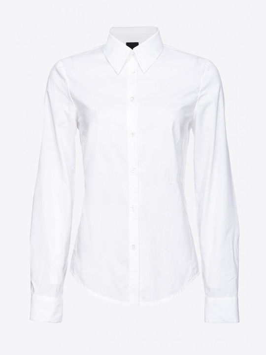 Pinko Women's Long Sleeve Shirt White