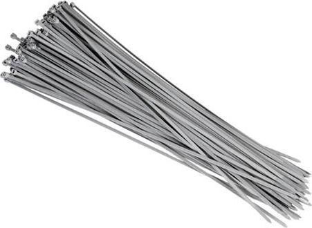 Arte Plast Пластмасови Кабелни Връзки 200mmx3.6mm в Сив Цвят 100 Броя