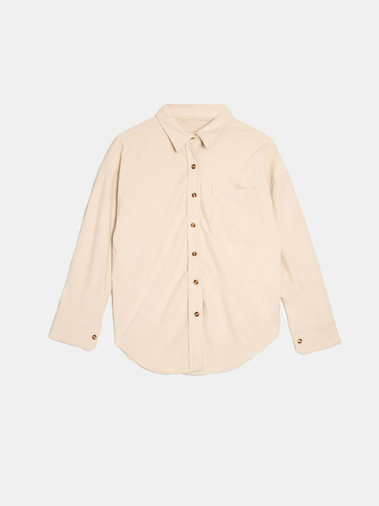 Beige Tweed Shirt