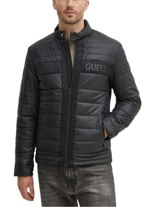 Guess Lederjacke Winter Jacke Black M4YL16WFHD0-JBLK Skroutz Germany