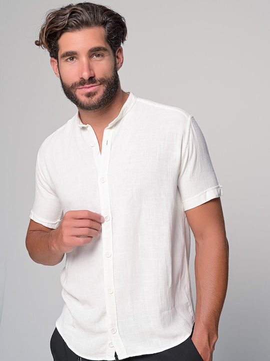 Ben Tailor Men's Shirt Linen White