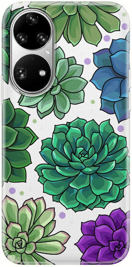 Husa transparentă din silicon TPU pentru Huawei P50 Pro cu aspect suculent