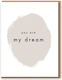 Greeting Card 10.8x14cm in White Color