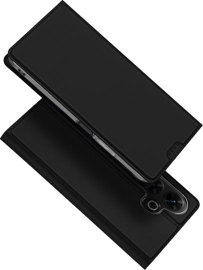 Dux Ducis Задна корица Изкуствена кожа / Силикон Магнитен Черен (Redmi 13 / Poco M6 4G)