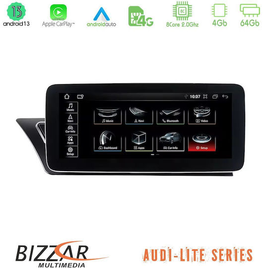 Bizzar Ηχοσύστημα Αυτοκινήτου για Audi A4 / A5 2008-2015 (Bluetooth/USB/AUX/WiFi/GPS/Apple-Carplay/Android-Auto/CD)
