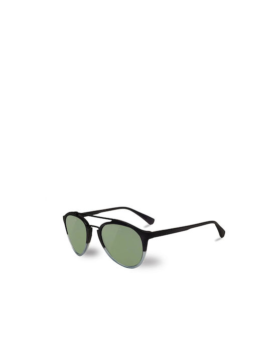 Vuarnet Sunglasses with Black Plastic Frame and Green Lens VL16030005112