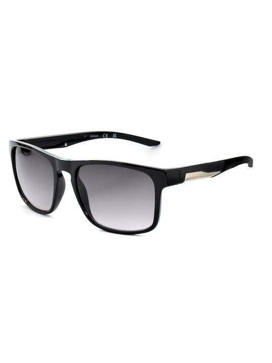 Guess Men's Sunglasses with Black Plastic Frame and Black Gradient Lens GF0190 01B