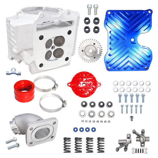 CNC Superhead 23/20 pentru Honda Innova 125 Yamaha Crypton X 135 Plug Play ESR Red Leo