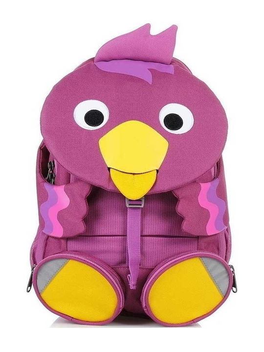 Affenzahn Bird School Backpack Kindergarten Purple with Water Bottle Holder 8L