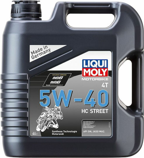 Liqui Moly HC Street Sintetic Ulei de motocicletă pentru motoare în patru timpi 5W-40 4lt