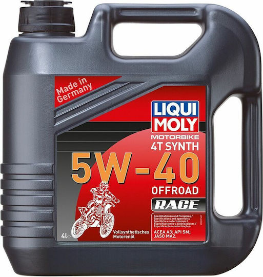 Liqui Moly Offroad Race Synthetic Motorcycle Oil for Four-Stroke Engines 5W-40 4lt