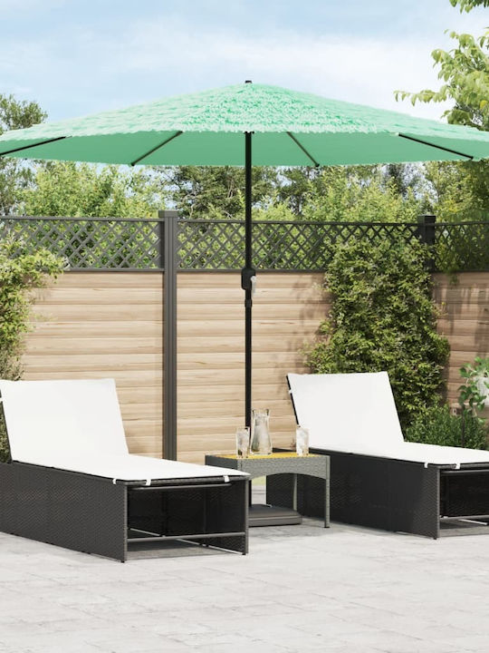 Runder Metall-Garten- und Terrassen-Sonnenschir...