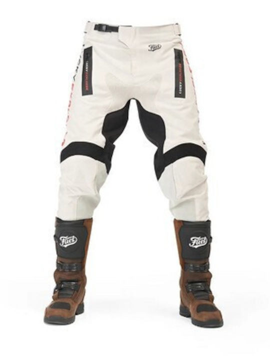 Fuel Motorcycles Endurance Men's Summer Motorcycle Waterproof Pants White