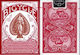 Bicycle Autobike Playing Cards Laminated Red