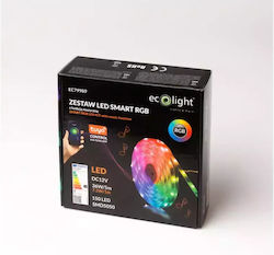 Eco Light LED Streifen Versorgung 12V RGB Länge 5m mit Netzteil SMD5050