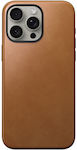 Nomad Back Cover Leather with Strap Durable Brown (iPhone 15 Pro Max) NM01620785