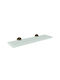 Verdi Sigma Wall Mounted Bathroom Shelf Glass 40x12.5x4.4cm Bronze