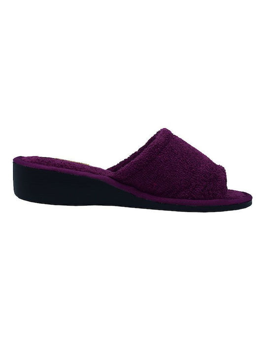 Kolovos Terry Winter Women's Slippers in Purple color