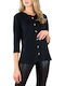 Lipsy Women's Black Blouse Buttons 2210004c