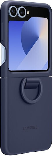Samsung Umschlag Rückseite Silikon Marineblau (Samsung Galaxy Flip6)