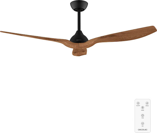 Cecotec EnergySilence Aero 5200 Ανεμιστήρας Οροφής 132cm με Φως Καφέ / Μαύρος