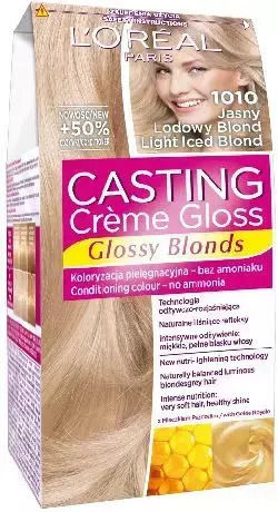 L'Oreal Paris Casting Creme Gloss Vopsea Temporară De Păr Fără Amoniac 1010 Blond Deschis Iced 48ml