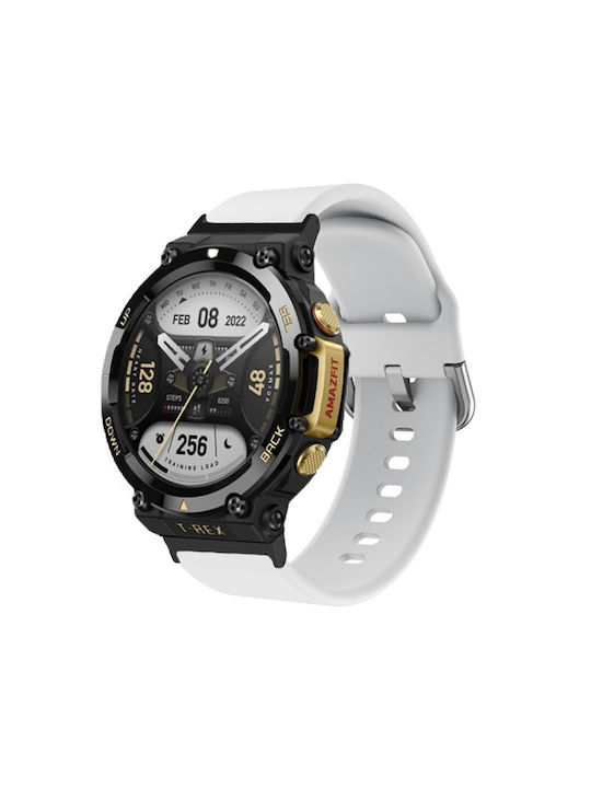 Λουράκι Σιλικόνης Λευκό (Amazfit T-Rex 2)