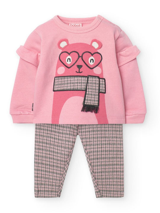 Kinder-Set mit Hose Winter 2Stück Pink