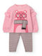 Kinder-Set mit Hose Winter 2Stück Pink