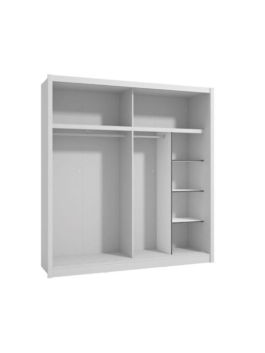 Fylliana Rectangular Wardrobe Shelf made of Particleboard in White Color 48x42cm 11013859 1pcs