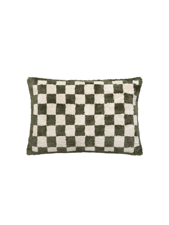 Atmosphera Sofa-Kissen Itha Vlies Khakigrün 38x58cm