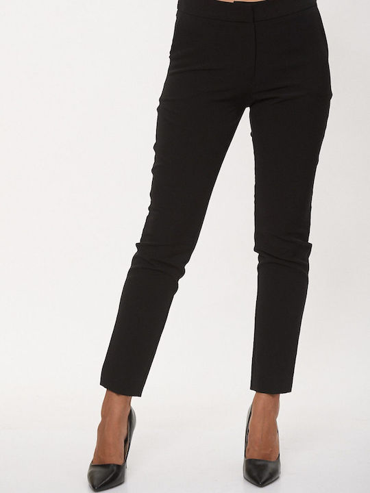 Dress Up Women's Crepe Capri Trousers Black