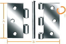 Verzinkte Scharniere Peiro 63 X 63 X 1,8mm August Vormann