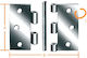 Galvanized Hinges Peiro 63 X 63 X 1.8mm August Vormann