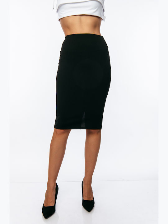 Dress Up Pencil Skirt in Black color