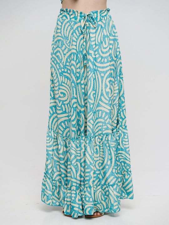 Ble Resort Collection Fustă Maxi Turquoise