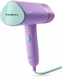 Philips Garment Steamer Hand 1000W with Tank 100ml Purple