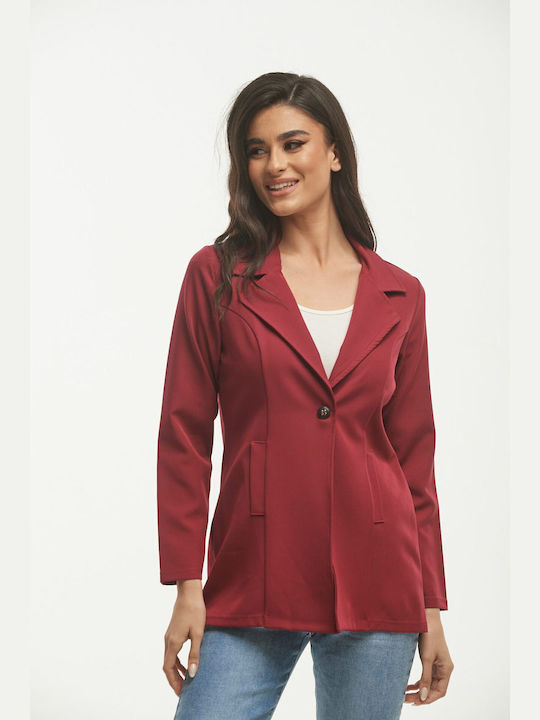 Boutique Blazer pentru femei Sacou BORDO