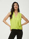 Ecstasy Women's Blouse Sleeveless Green