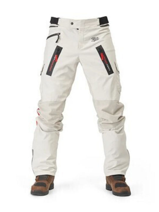 Fuel Motorcycles Astrail Men's Summer Motorcycle Waterproof Pants White