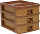 Viosarp Plastic Desktop Drawer 3 Positions 18x2...