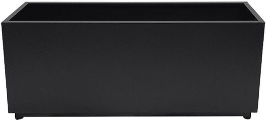 Marhome Planter Box Metallic Black 100x30x45cm. 06-00-94765 MEDIUM