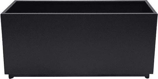 Marhome Planter Box Metallic Black 80x25x40cm. 06-00-94765 SMALL
