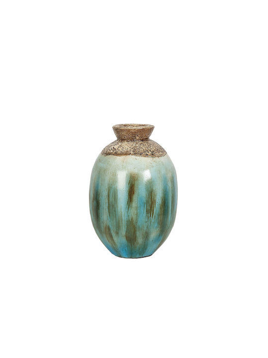 Alexandra House Living Decorative Vase Blue 22x22x35cm